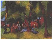 August Macke, Children und sunny trees